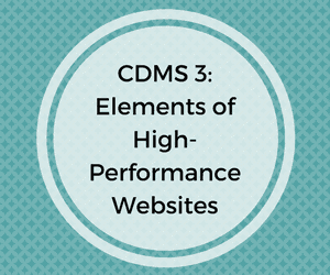 CDMS 3: High-Performance Websites