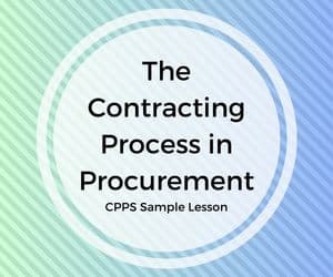 The Contracting Process in Procurement