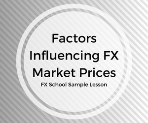 Factors Influencing FX Market Prices