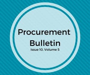 Procurement Bulletin Issue 10, Volume 5